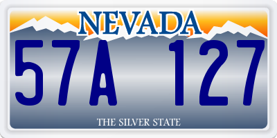 NV license plate 57A127