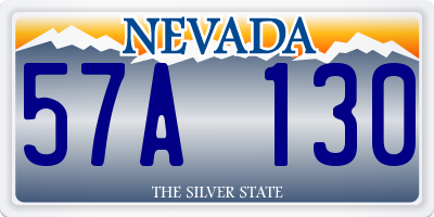 NV license plate 57A130