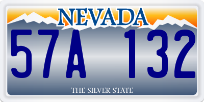 NV license plate 57A132