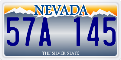 NV license plate 57A145