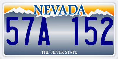 NV license plate 57A152