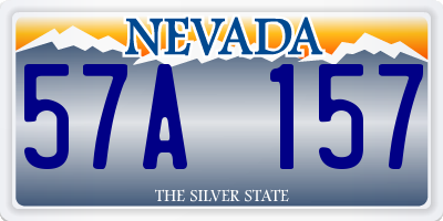 NV license plate 57A157