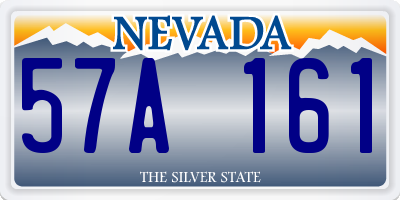 NV license plate 57A161