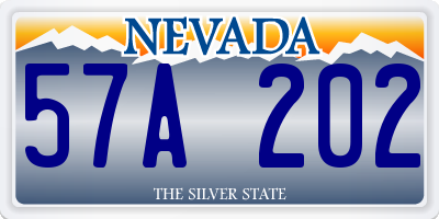 NV license plate 57A202