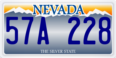 NV license plate 57A228