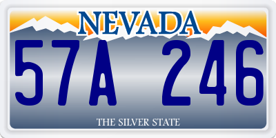 NV license plate 57A246