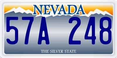 NV license plate 57A248