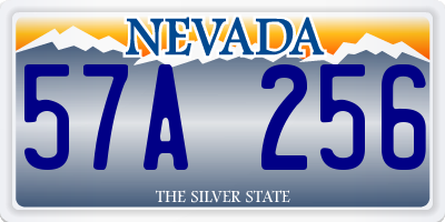 NV license plate 57A256