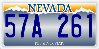 NV license plate 57A261