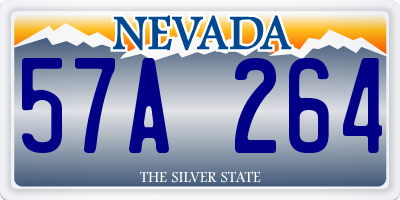 NV license plate 57A264