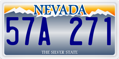 NV license plate 57A271