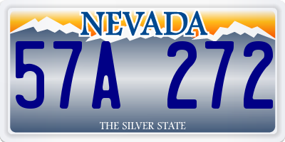 NV license plate 57A272