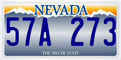 NV license plate 57A273