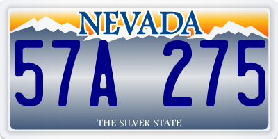 NV license plate 57A275