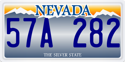 NV license plate 57A282
