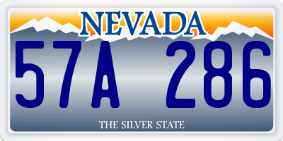 NV license plate 57A286