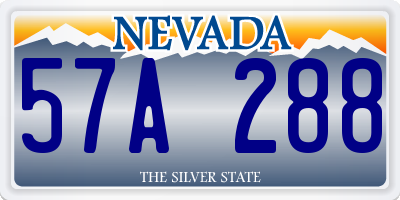NV license plate 57A288