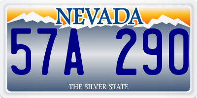 NV license plate 57A290