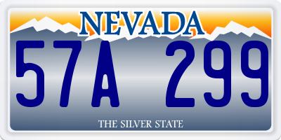 NV license plate 57A299