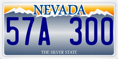 NV license plate 57A300