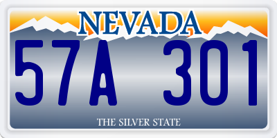 NV license plate 57A301