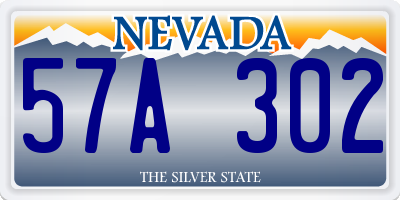 NV license plate 57A302