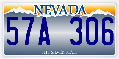 NV license plate 57A306