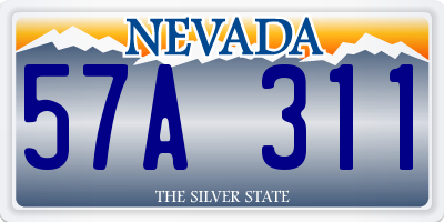 NV license plate 57A311