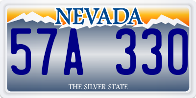 NV license plate 57A330