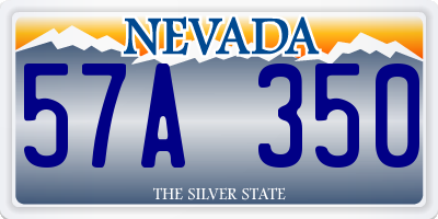 NV license plate 57A350