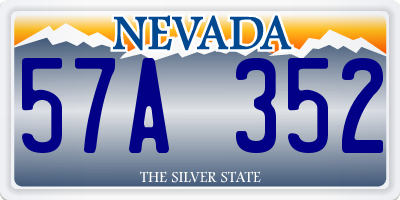 NV license plate 57A352