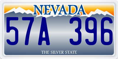 NV license plate 57A396