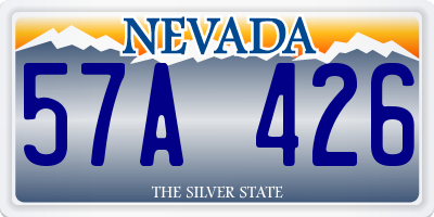 NV license plate 57A426