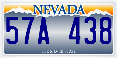 NV license plate 57A438
