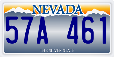 NV license plate 57A461