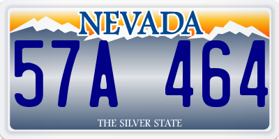 NV license plate 57A464