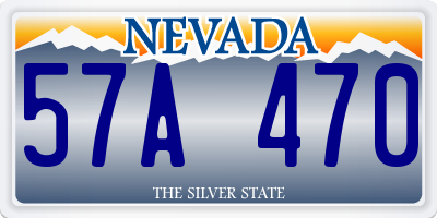 NV license plate 57A470