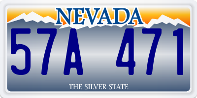 NV license plate 57A471