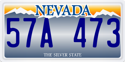 NV license plate 57A473