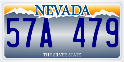 NV license plate 57A479