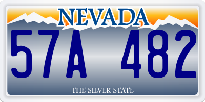 NV license plate 57A482