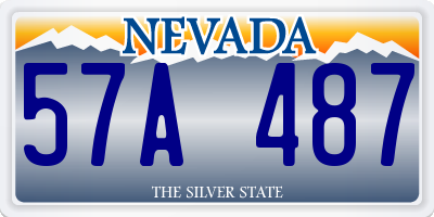 NV license plate 57A487