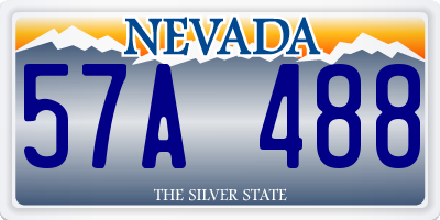 NV license plate 57A488