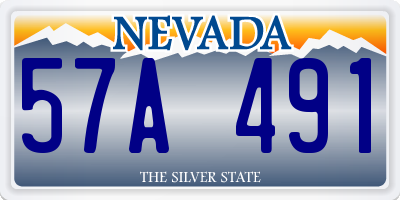 NV license plate 57A491