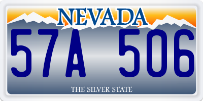 NV license plate 57A506