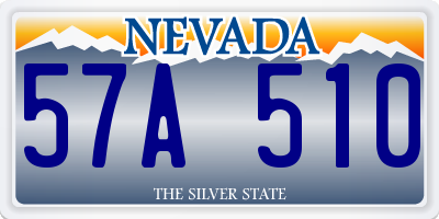 NV license plate 57A510