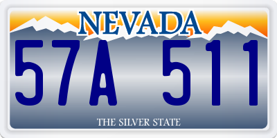 NV license plate 57A511