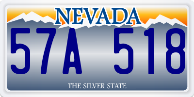 NV license plate 57A518