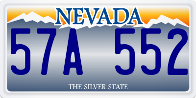 NV license plate 57A552