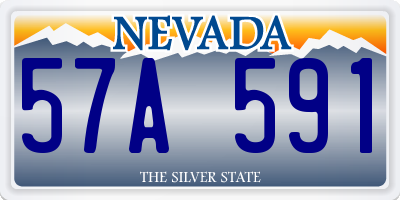 NV license plate 57A591